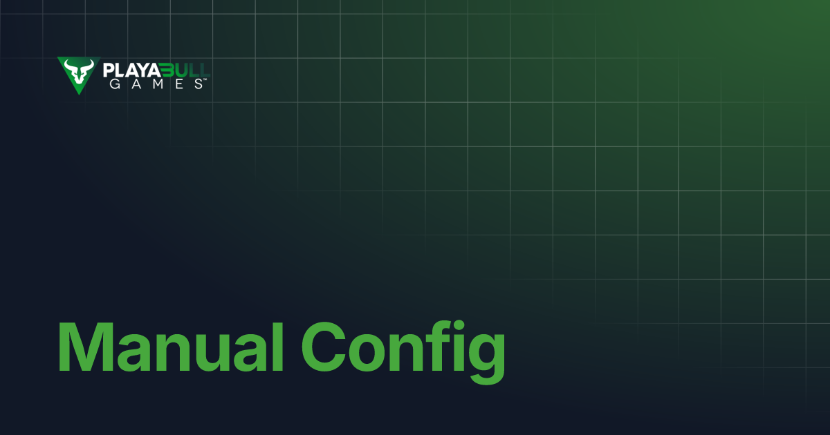 Manual Config | PLAYA3ULL GAMES